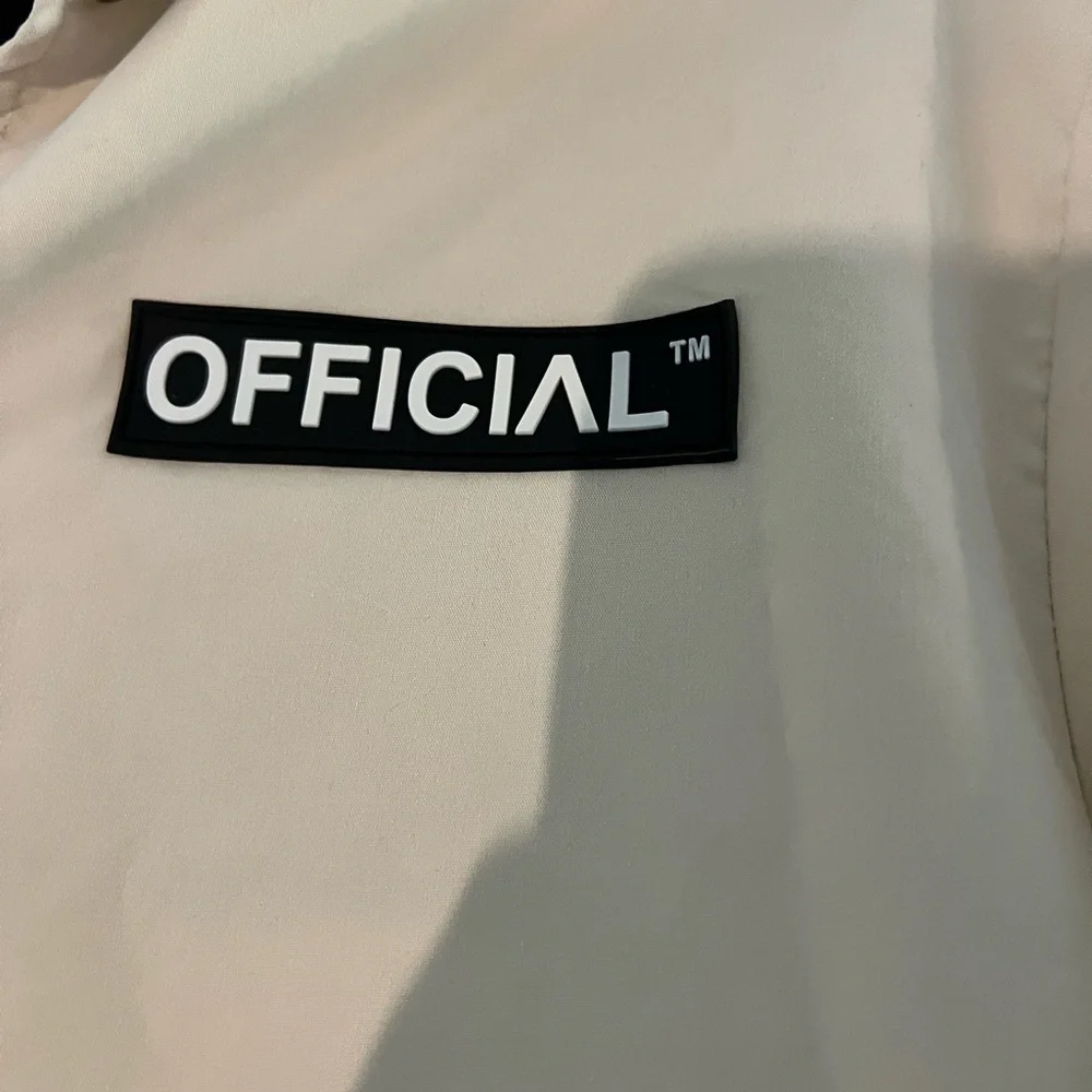 Boohoo Man Official Branded Cream Woven Coach Jacket - Picture 4 of 7